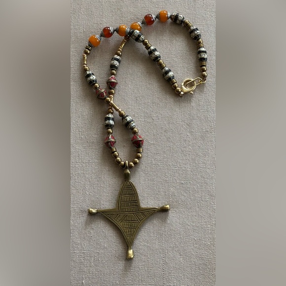 26 inch Brass bead necklace NWOT - Picture 6 of 16